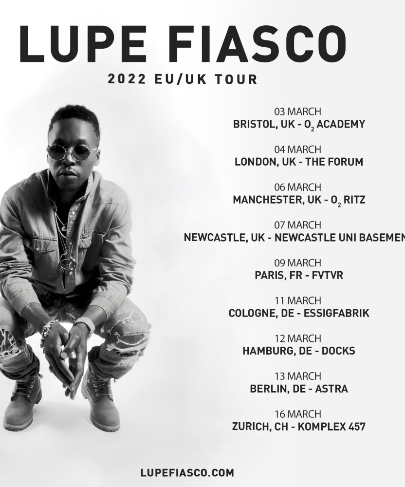 lupe fiasco tour dates 2022