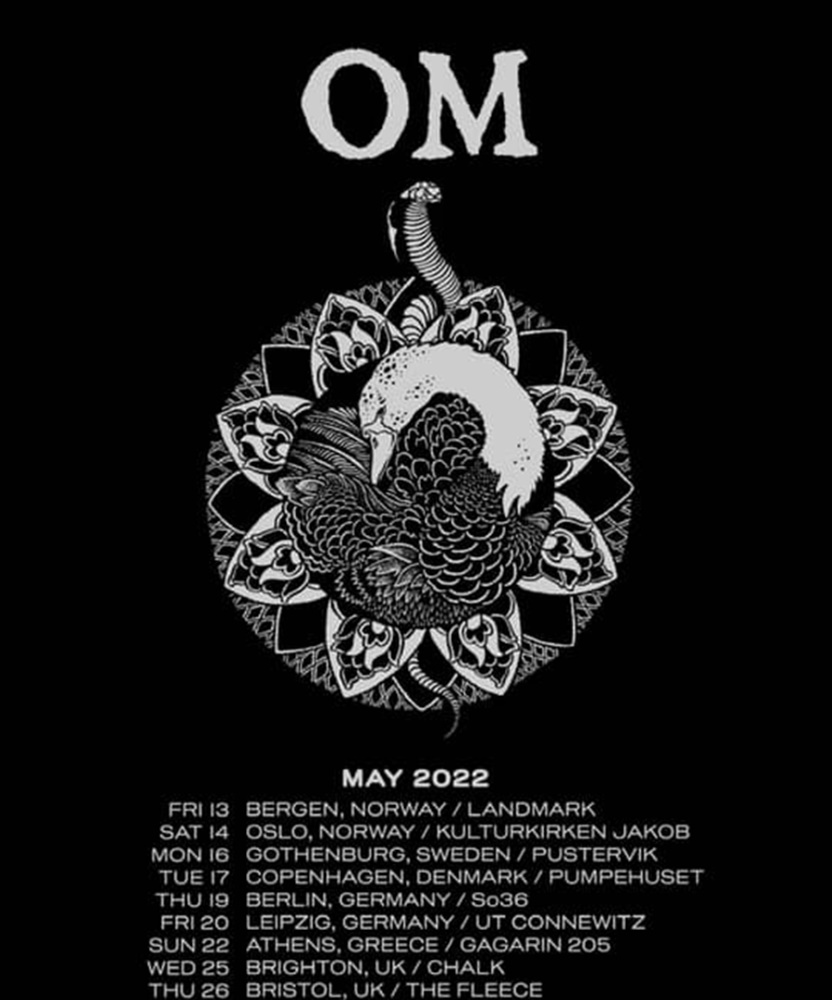 OM - European Tour 2022 - 28 May 2022 - SWG3 - Event/Gig details ...