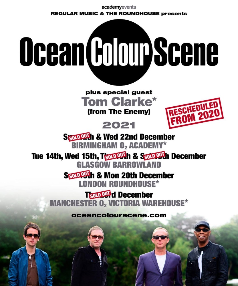 Ocean Colour Scene 2021 Tour 20 December 2021 Roundhouse Event