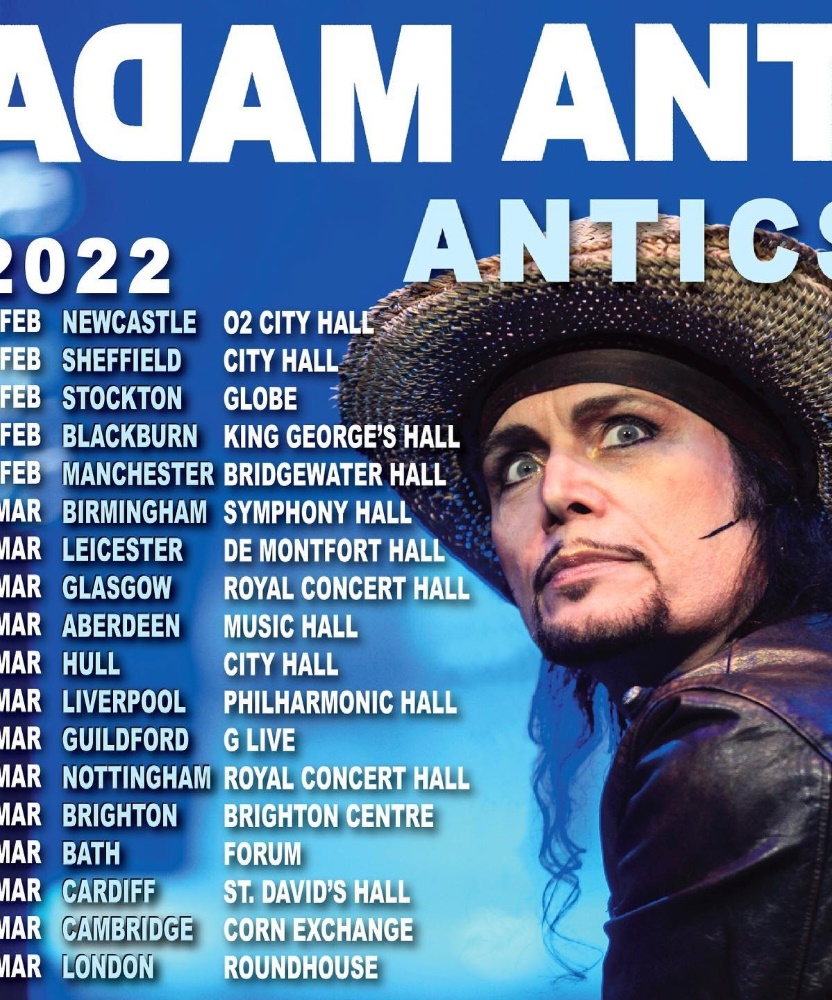 Adam Ant Antics Tour 2022 16 March 2022 St David's Hall Event