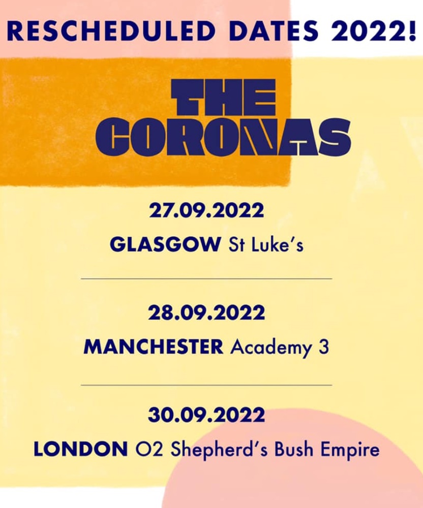 the coronas uk tour