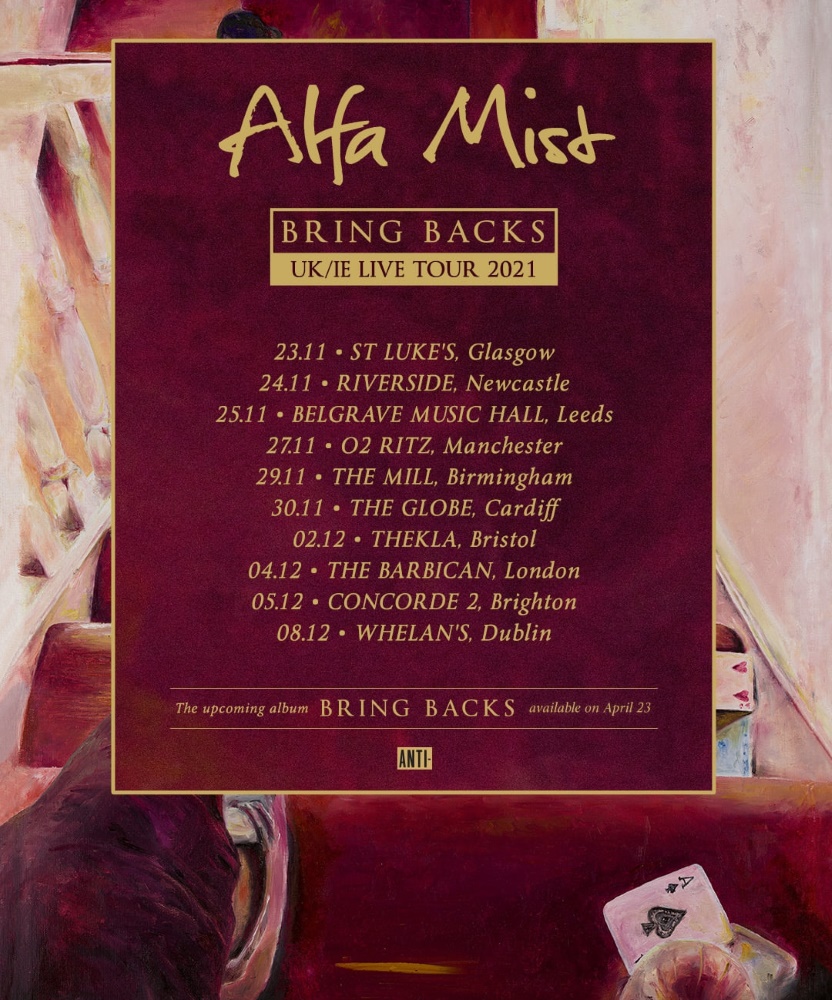 alfa mist tour uk