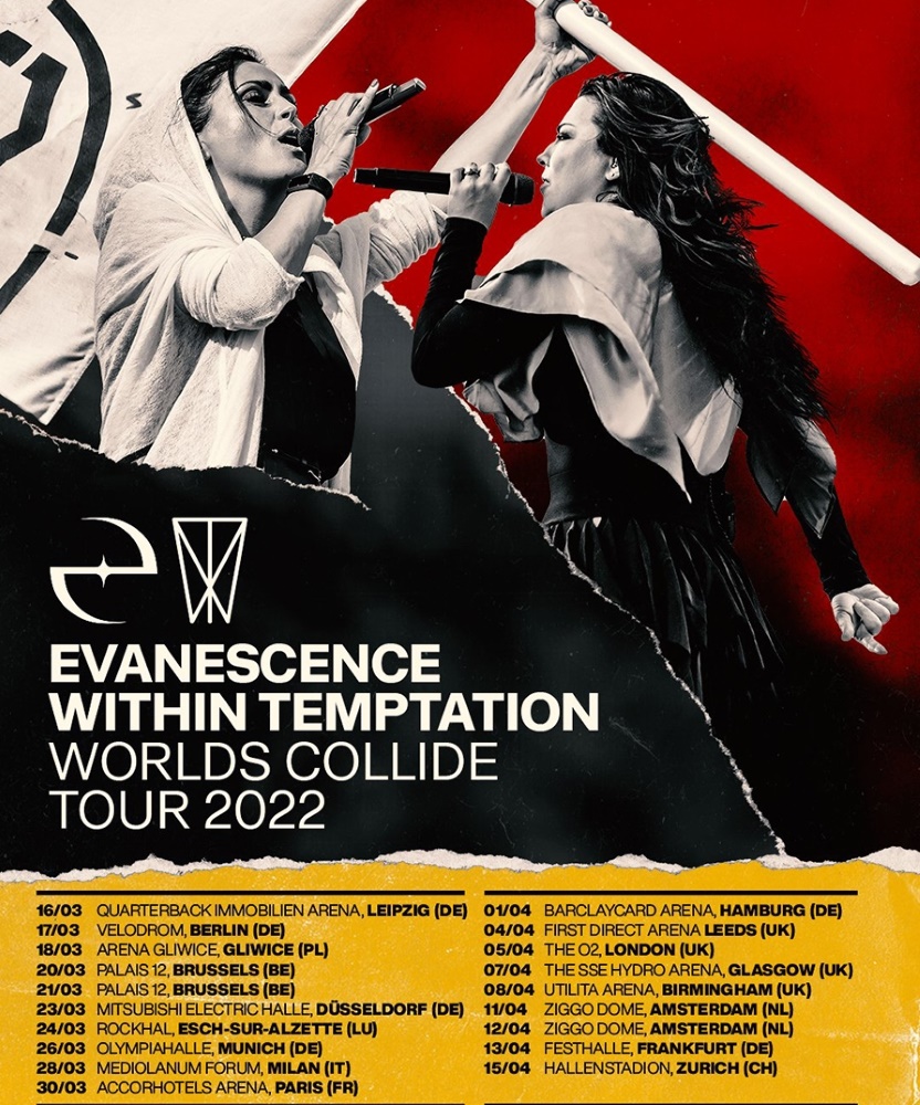 tickets within temptation evanescence tour