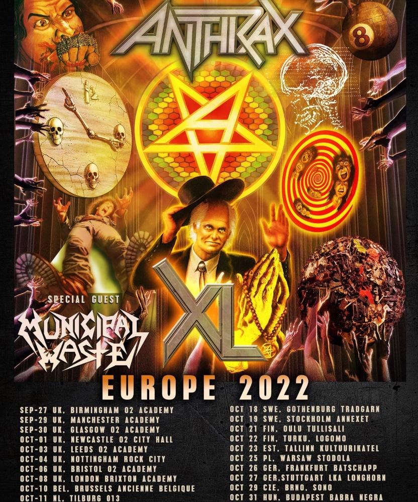 Anthrax - XL Europe 2022 - 14 October 2022 - Turbinenhalle Oberhausen ...